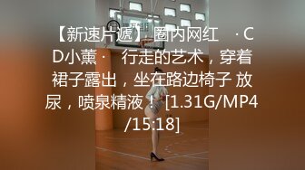 【新速片遞】 圈内网红 ♈· CD小薰 ·♈ 行走的艺术，穿着裙子露出，坐在路边椅子 放尿，喷泉精液！ [1.31G/MP4/15:18]