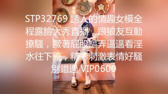 STP32769 誘人的情趣女模全程露臉大秀直播，跟狼友互動撩騷，撅著屁股摳弄逼逼看淫水往下流，精彩刺激表情好騷別錯過 VIP0600